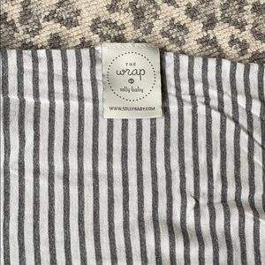 Solly Baby Wrap Natural and Grey Stripe OS